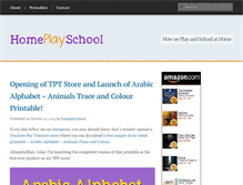 Tablet Screenshot of homeplayschool.com